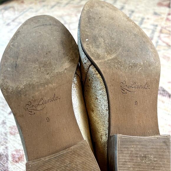 Liendo by Seychelles Anthropologie Shooties Leather Distressed Gold Fall Size 9 - Picture 13 of 14